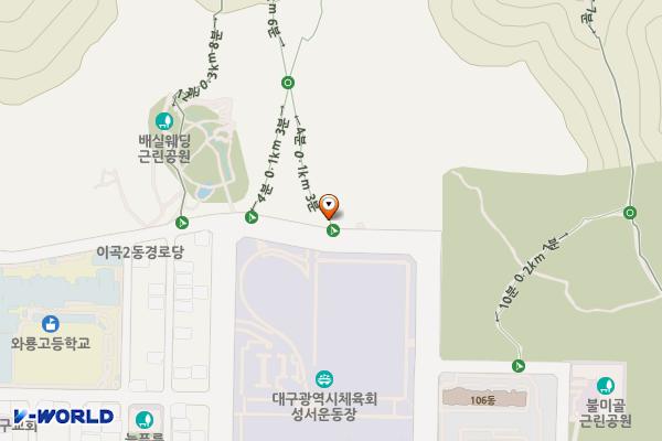 배실공원주차장 위치 지도 — 대구광역시 달서구 선원로23북길 20