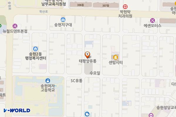 송현2동공영주차장 위치 지도 — 대구광역시 달서구 월배로75길 112