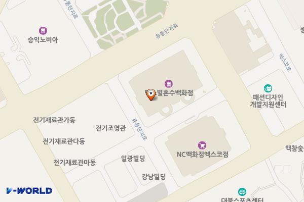 유통단지 섬유제품관 위치 지도 — 대구광역시 북구 유통단지로 60