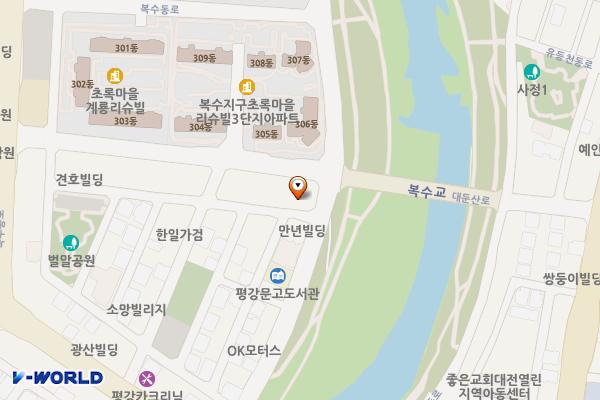 복수동 제2공영주차장 위치 지도 — 대전광역시 서구 복수동로51번길 58