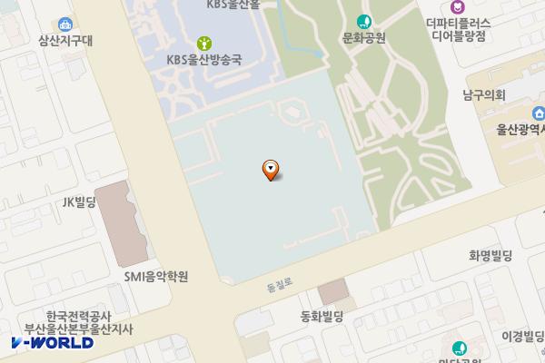 문화공원 지하주차장 위치 지도 — 울산광역시 남구 번영로 200