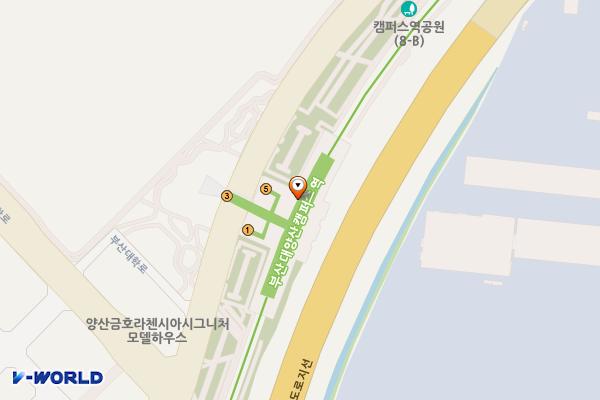 부산대양산캠퍼스역 실내주차장 위치 지도 — 경상남도 양산시 물금읍 메기로 270