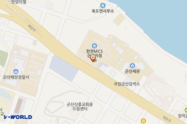 군산지사 위치 지도 — 전북특별자치도 군산시 해망로 264