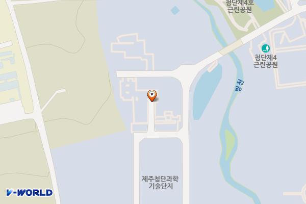 제주산학융합원 위치 지도 — 제주특별자치도 제주시 첨단로8길 36
