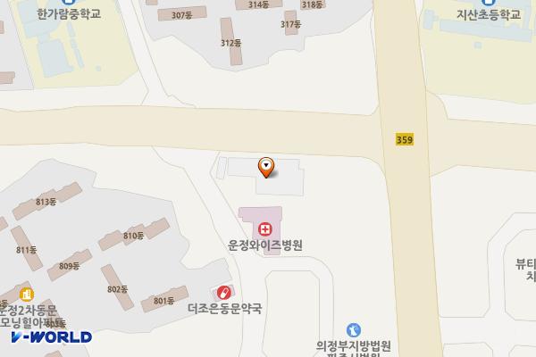 파주지사 신사옥 위치 지도 — 경기도 파주시 금바위로 36