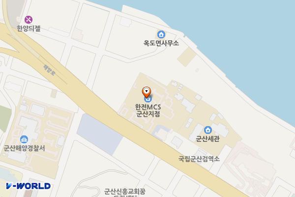 군산지사 업무용 위치 지도 — 전북특별자치도 군산시 해망로 264