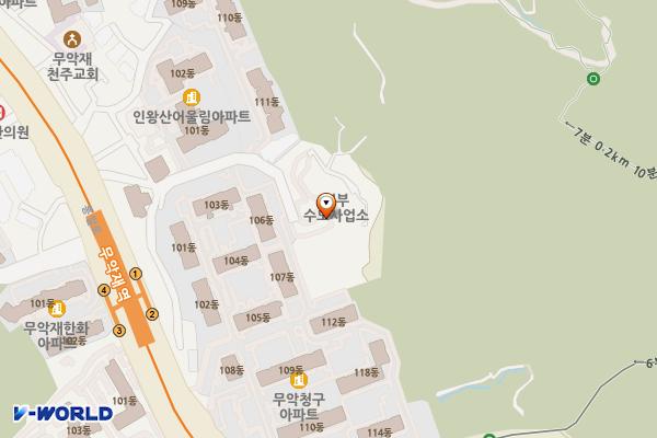 서부수도사업소 위치 지도 — 서울특별시 서대문구 통일로26길 41