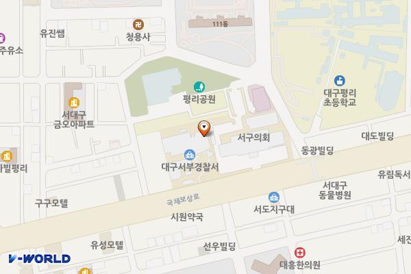 대구서부경찰서 위치 지도 — 대구광역시 서구 국채보상로 249
