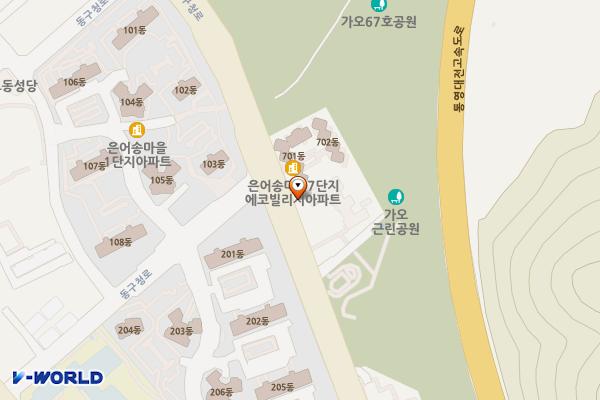 동구생활문화센터 위치 지도 — 대전광역시 동구 동구청로 60