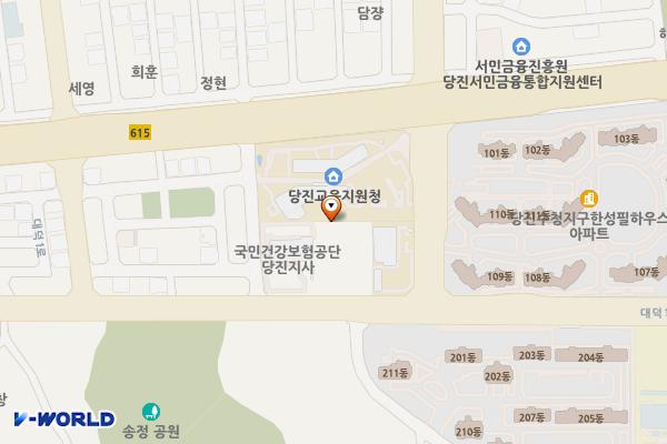충청남도 당진교육지원청 위치 지도 — 충청남도 당진시 남부로 186