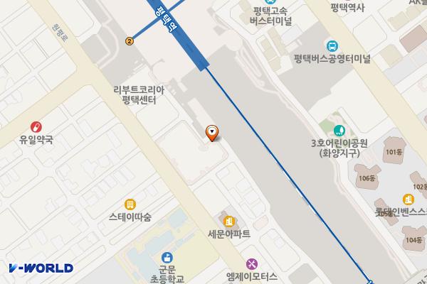 원평제1공영주차장 위치 지도 — 경기도 평택시 원평로 30
