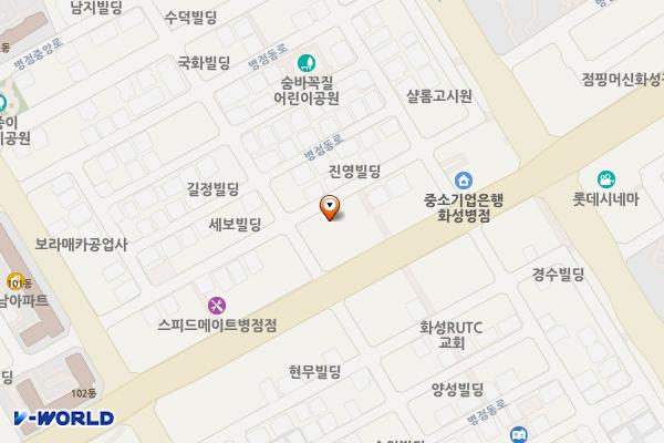 진안동공영주차장 위치 지도 — 경기도 화성시 병점동로 110-4