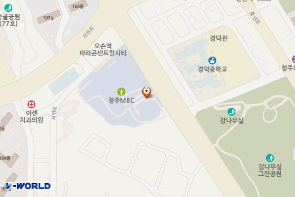충북MBC 위치 지도 — 충청북도 청주시 흥덕구 2순환로 1322