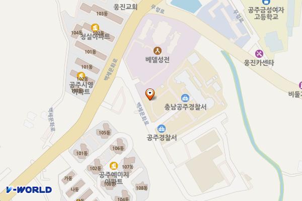 공주경찰서 위치 지도 — 충청남도 공주시 백제문화로 2148-15