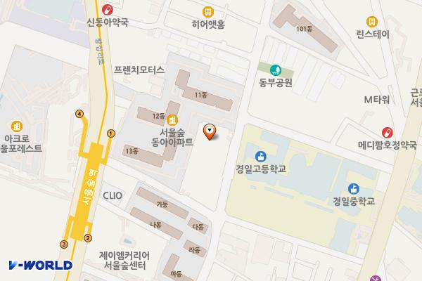 서울숲M타워 위치 지도 — 서울특별시 성동구 뚝섬로1길 31