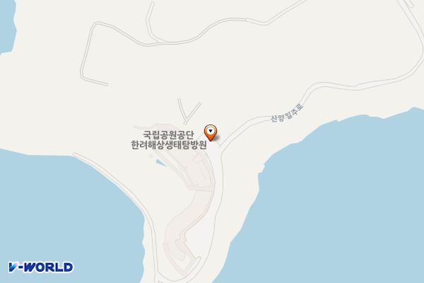 한려해상생태탐방원 위치 지도 — 경상남도 통영시 산양읍 산양일주로 1361-96