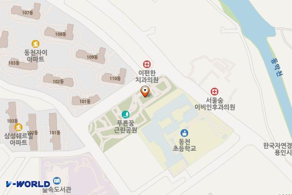 동천동근린공원 위치 지도 — 경기도 용인시 수지구 고기로 87