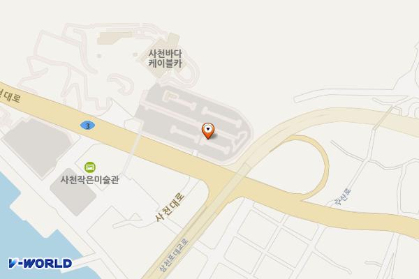 사천바다케이블카 주차장 위치 지도 — 경상남도 사천시 사천대로 18