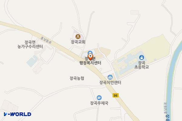 장곡면 행정복지센터 위치 지도 — 충청남도 홍성군 장곡면 홍남동로 461
