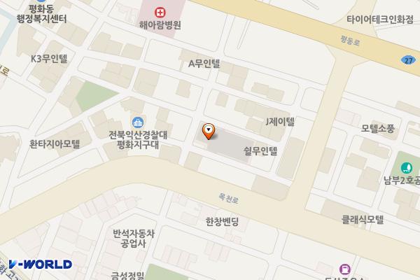 남부지구 공용주차장 위치 지도 — 전북특별자치도 익산시 목천로3길 8
