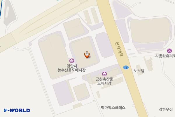 천안시 농수산물도매시장 관리사업소 위치 지도 — 충청남도 천안시 서북구 천안대로 1347