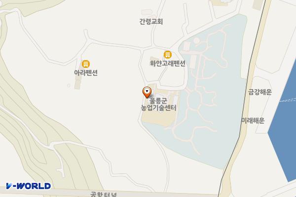 울릉군농업기술센터 위치 지도 — 경상북도 울릉군 울릉읍 간령길 83-18