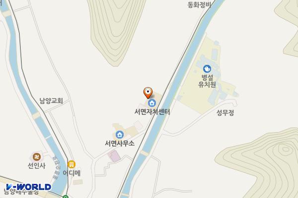 서면주민자치센터 위치 지도 — 경상북도 울릉군 서면 남양길 49