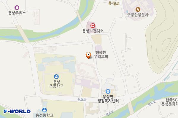 용성면사무소 위치 지도 — 경상북도 경산시 용성면 용성당리1길 9