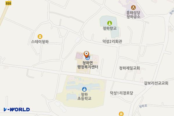 청하면행정복지센터 위치 지도 — 경상북도 포항시 북구 청하면 청하로217번길 22