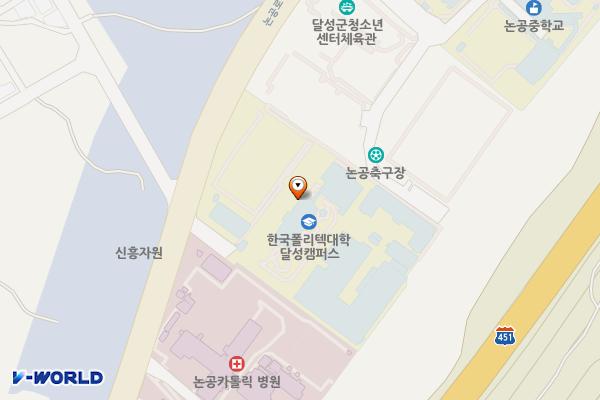 한국폴리텍대학 달성캠퍼스 위치 지도 — 대구광역시 달성군 논공읍 논공로 226