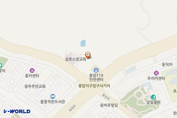 광주시청자미디어센터 위치 지도 — 전남광주통합특별시 서구 회재로 905