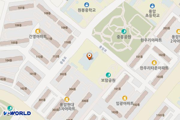 청주시립도서관 위치 지도 — 충청북도 청주시 상당구 용암로 55