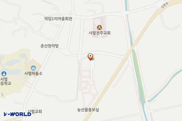 사벌문화복지센터 위치 지도 — 경상북도 상주시 사벌국면 상풍로 467
