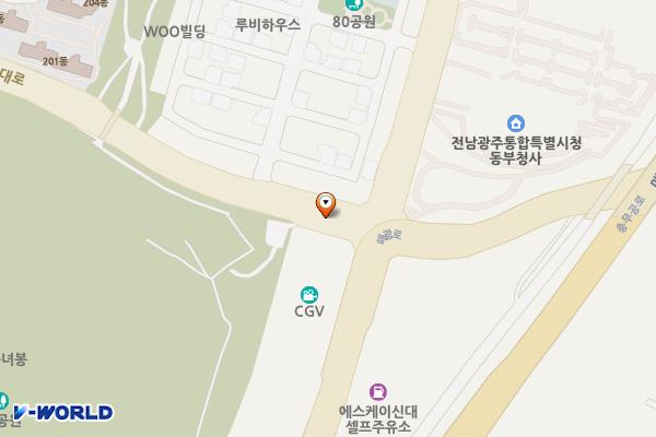 CGV 신대점 위치 지도 — 전남광주통합특별시 순천시 해룡면 해광로 199