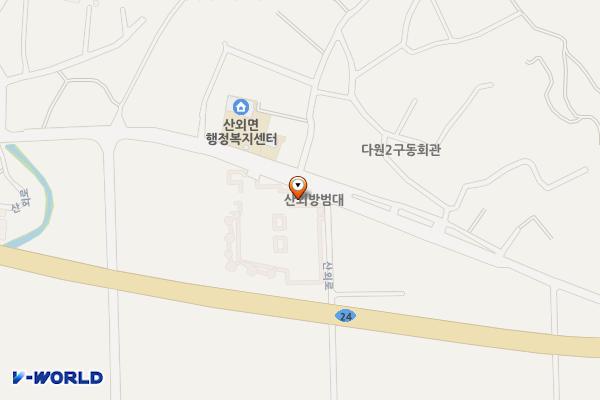 산외면 문화센터 위치 지도 — 경상남도 밀양시 산외면 산외로 430