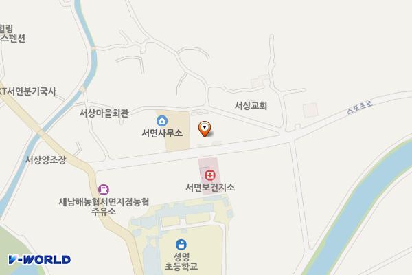 서면종합복지관 위치 지도 — 경상남도 남해군 서면 스포츠로 670
