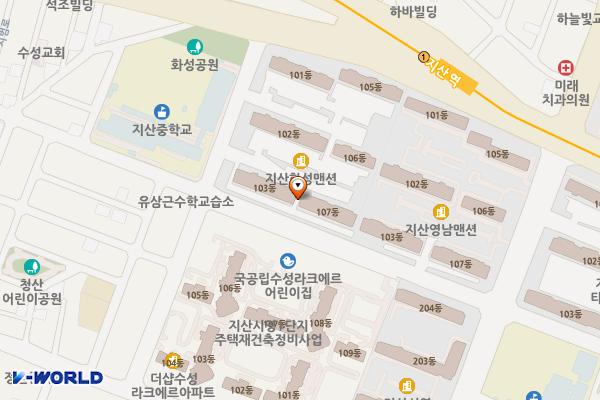 하망동 행정복지센터 공용주차장 위치 지도 — 경상북도 영주시 영주로280번길 21
