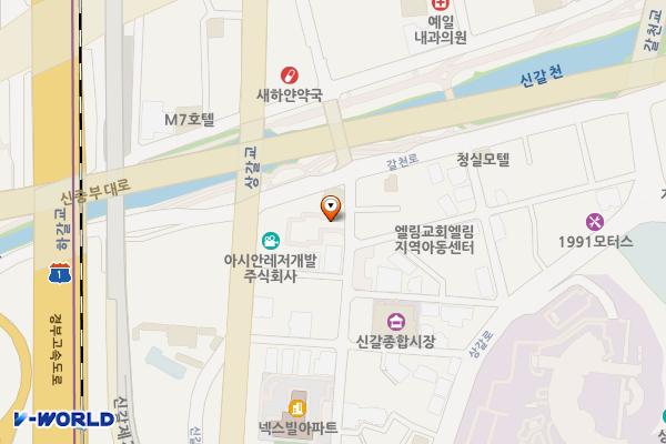 상갈마을 제1공영 위치 지도 — 경기도 용인시 기흥구 상갈동 100-5, 100-8