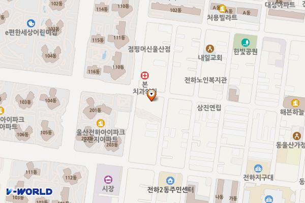 동울산종합시장 공영주차장 위치 지도 — 울산광역시 동구 진성3길 59