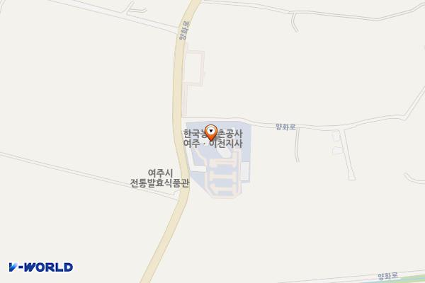 한국농어촌공사 여주이천지사 위치 지도 — 경기도 여주시 능서면 양화로 816