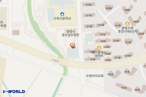 소하도서관 위치 지도 — 경기도 광명시 소하일로 7