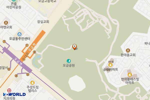오금공원 위치 지도 — 서울특별시 송파구 오금로 363