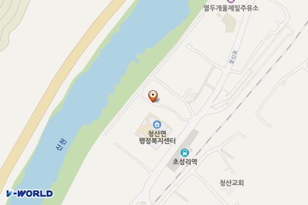 청산면사무소(100kw) 위치 지도 — 경기도 연천군 청산면 청신로 71