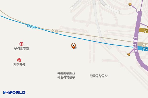 한국공항공사 고객전용주차장 위치 지도 — 서울특별시 강서구 하늘길 78