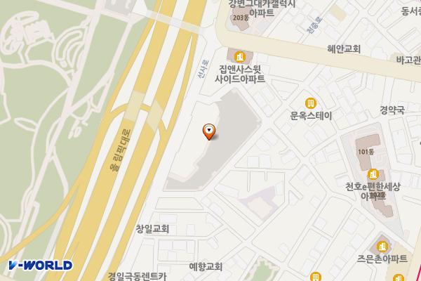 천호유수지 위치 지도 — 서울특별시 강동구 선사로 70