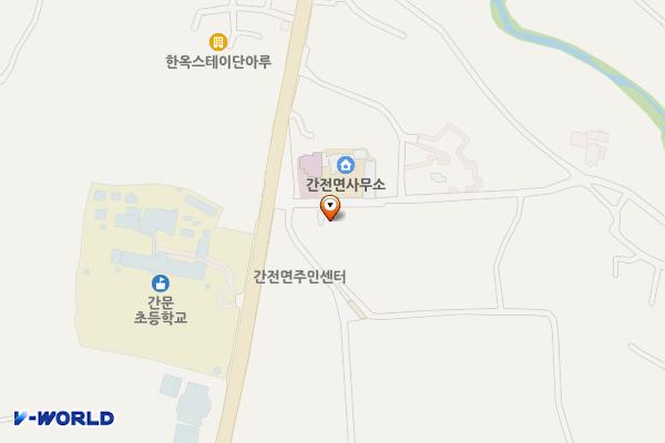 간전면사무소 위치 지도 — 전남광주통합특별시 구례군 간전면 안음길 6