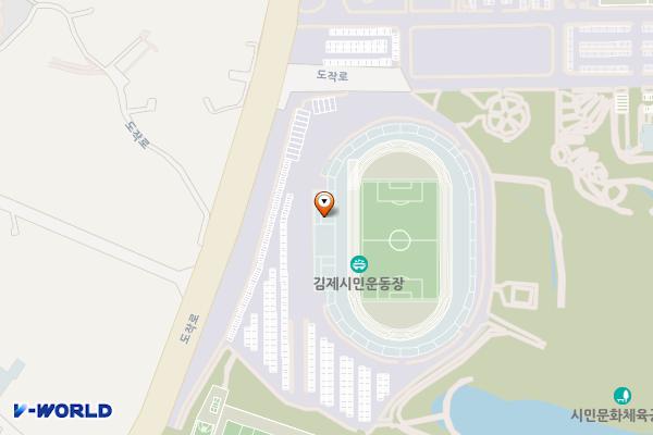 시민운동장 위치 지도 — 전북특별자치도 김제시 도작로 220