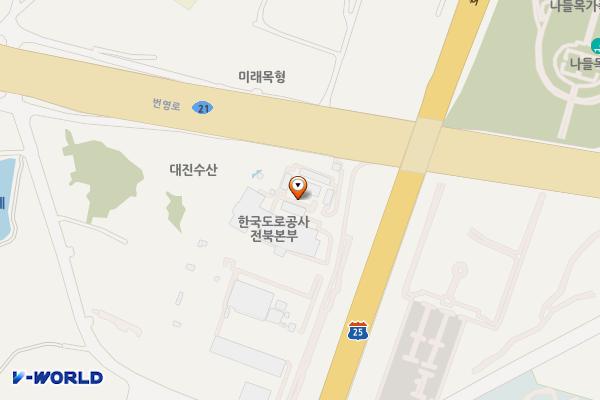 한국도로공사 전북본부 위치 지도 — 전북특별자치도 전주시 덕진구 번영로 420