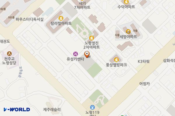 웅전공영주차장 위치 지도 — 제주특별자치도 제주시 수덕5길 71-1