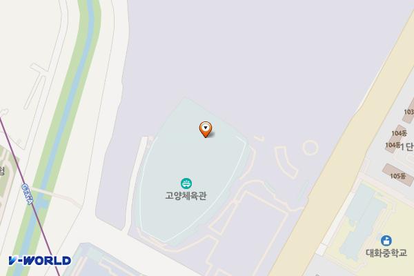 고양체육관 위치 지도 — 경기도 고양시 일산서구 중앙로 1601